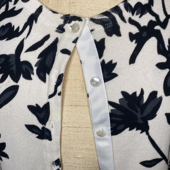 Vintage BFA Classics button up floral sweater Sz PS  LB1 - Picture 3 of 6